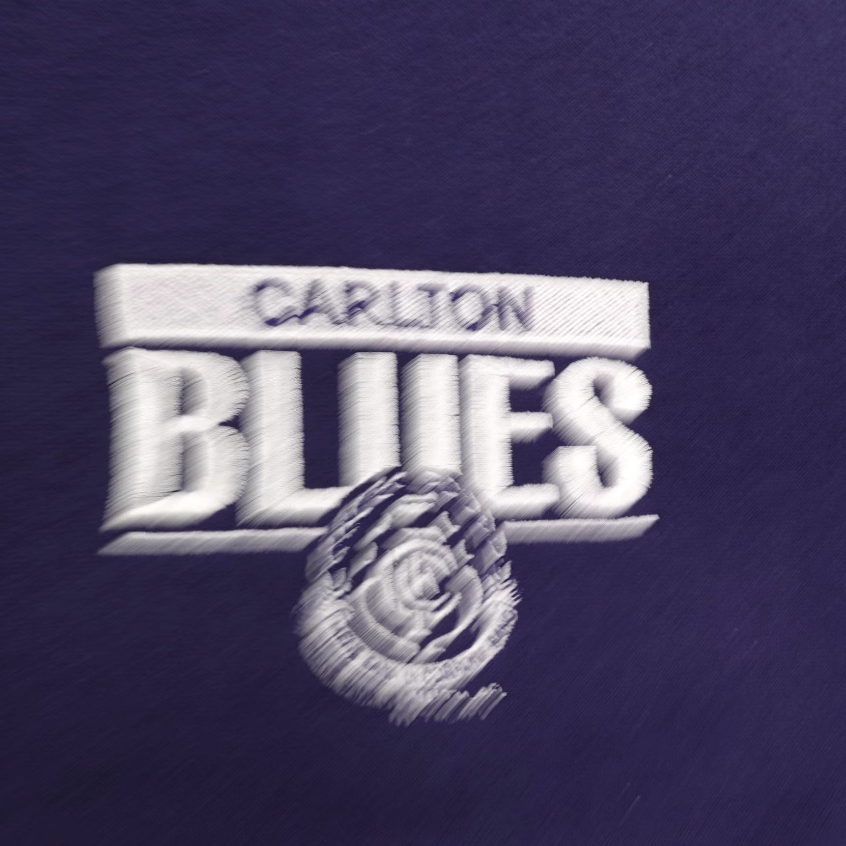 Vintage VINTAGE Carlton Blues Jacket Mens XL Blue AFL Sekem 90s Varsity Jacket Zip Cotton Blend Knit Mid-Length Regular Size US XL / EU 56 / 4 - 3 Thumbnail