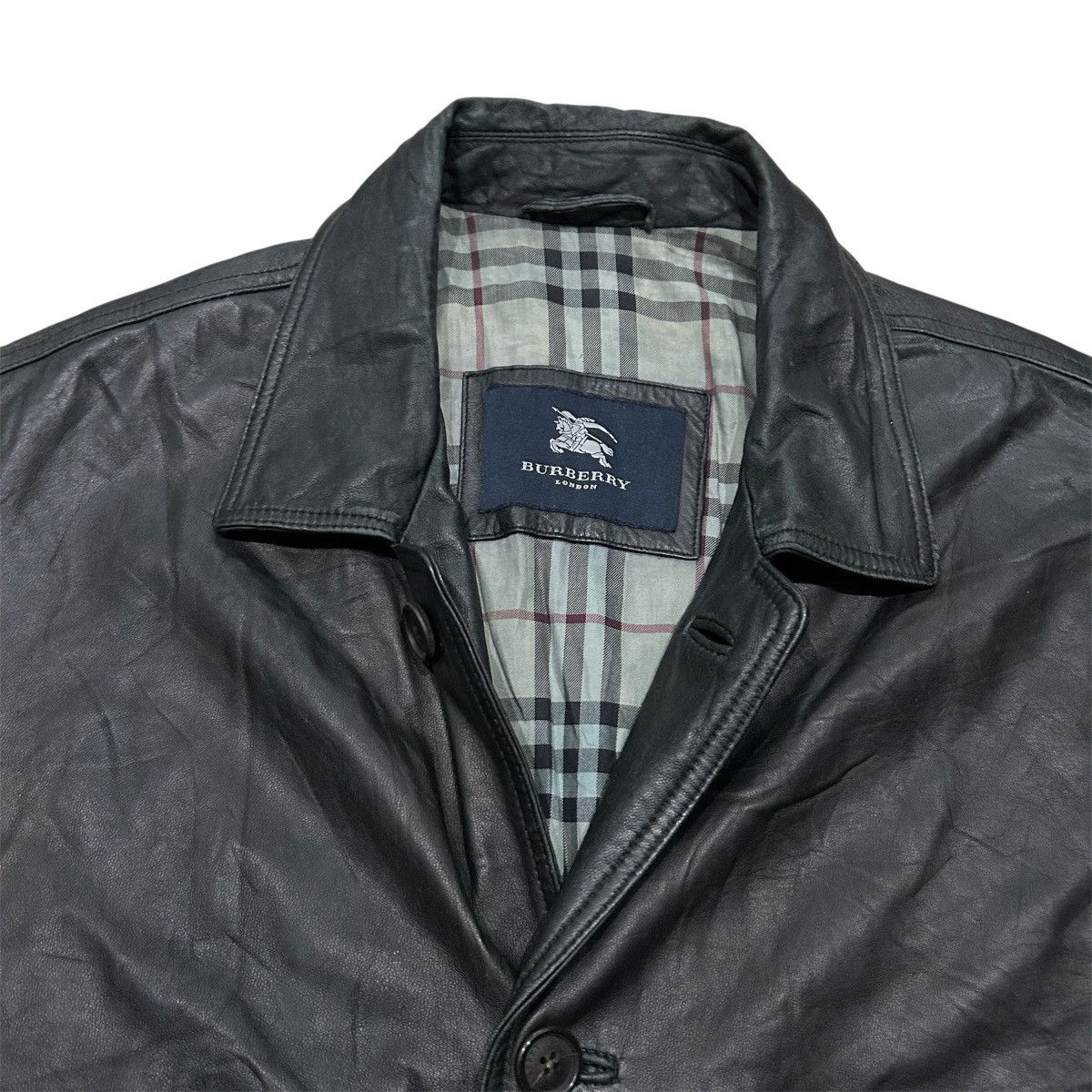 Burberry Vintage Burberry London Leather Jacket Size US M / EU 48-50 / 2 - 4 Thumbnail
