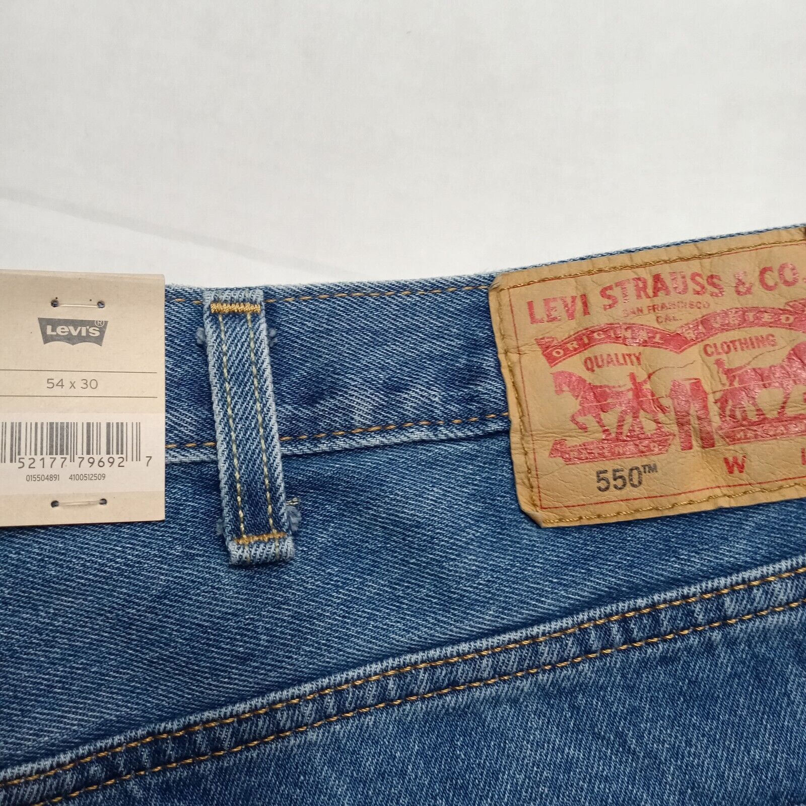 Levi's Levi's 550 Relaxed Jeans Men’s Size 54x30 Big & Tall Blue Size US 44 / EU 60 - 2 Thumbnail