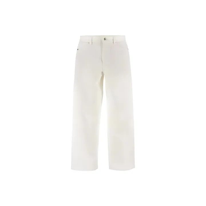 Jil Sander JIL SANDER Men's White Casual Straight Leg Pants 0079 Size US 30 / EU 46 - 1 Thumbnail