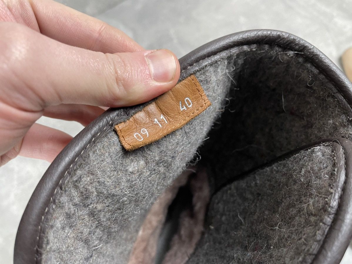 Rare Diemme Shearling Avant Garde Brown Straps Boots Vibram