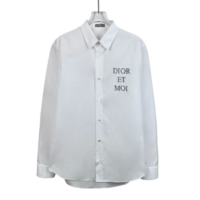 Dior Dior White logo sequin long-sleeved shirt 2501-Nextarrow Size US XXS / EU 40 - 1 Thumbnail