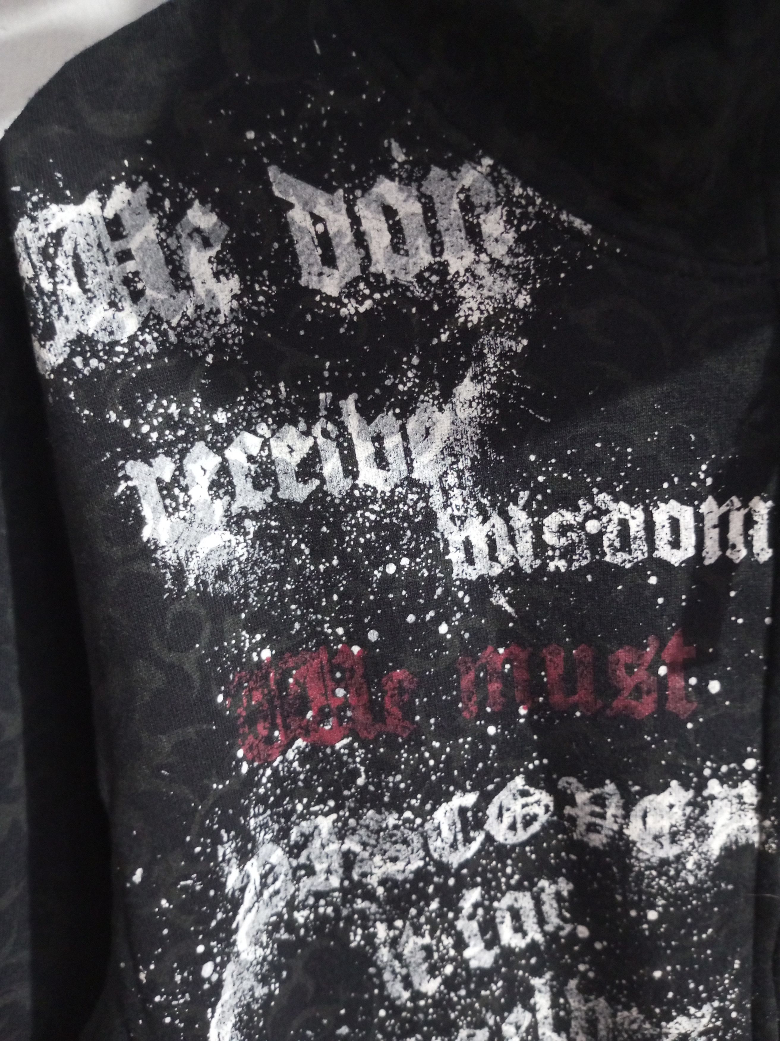If Six Was Nine × Japanese Brand × Le Grande Bleu (L.G.B.) Vintage dig deep poem full print reversible hoodie Size US L / EU 52-54 / 3 - 6 Thumbnail