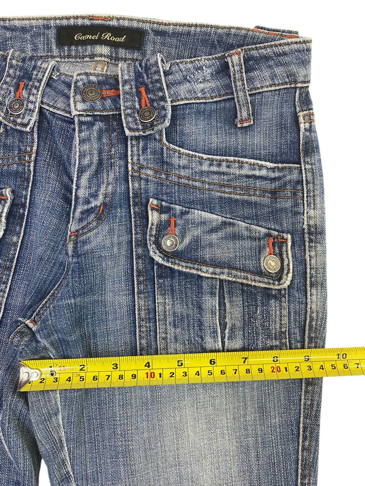 Japanese Brand Camel Road Light Blue Wash Style Flare Jeans Size US 28 / EU 44 - 7 Thumbnail