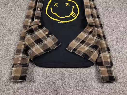 Flannel Vintage Flannel Shirt Travis Scott Style Size US L / EU 52-54 / 3 - 7 Thumbnail