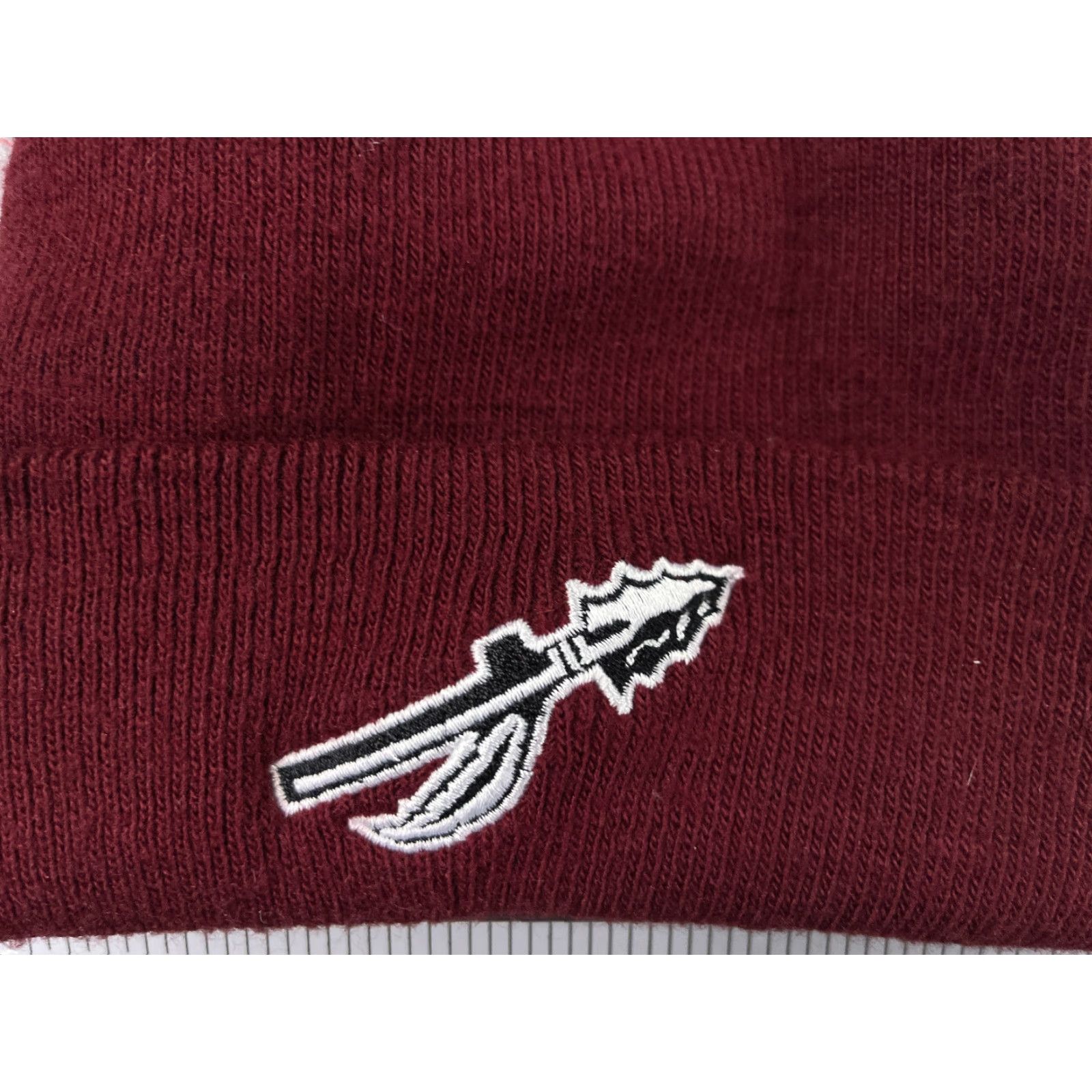 Vintage Harpoon Beanie Toque Adult One Size Burgundy Knit Embroidered 100% Acrylic Ski Hat/Cap Unbranded Unisex Adults Style Beanie Mens Womens Size ONE SIZE - 2 Thumbnail