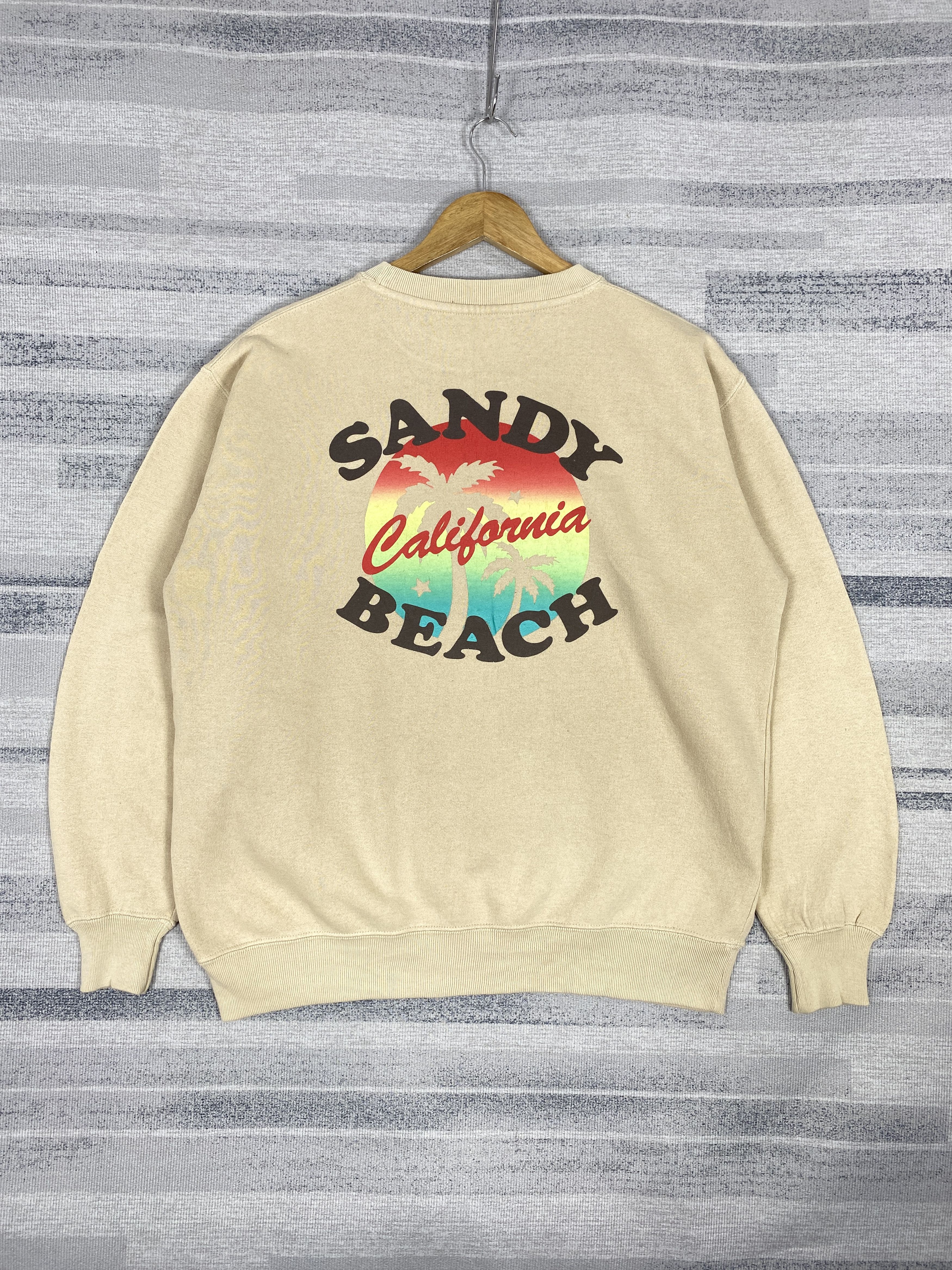 Designer Vintage Sandy California Beach Sweatshirts Size US M / EU 48-50 / 2 - 4 Thumbnail