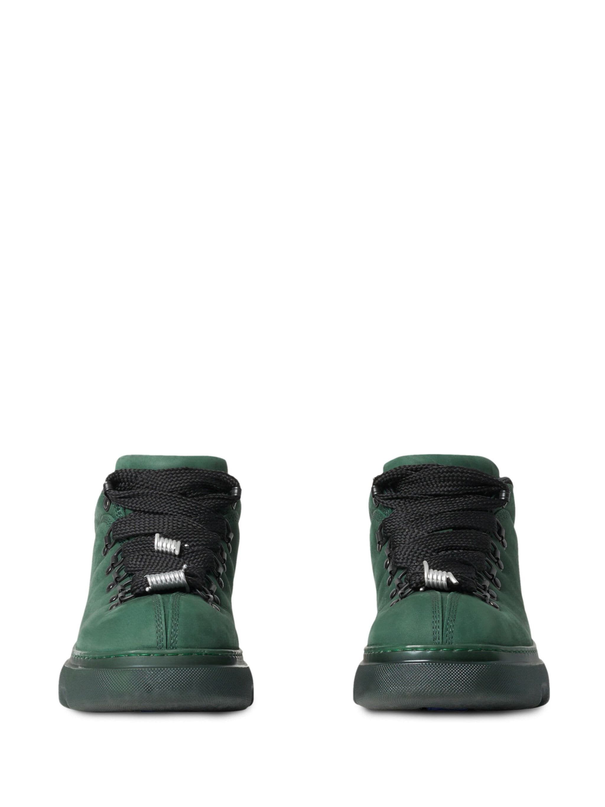 Burberry o1w1db10824 Nubuck Trekking Boots in Dark Green Size US 13 / EU 46 - 2 Thumbnail