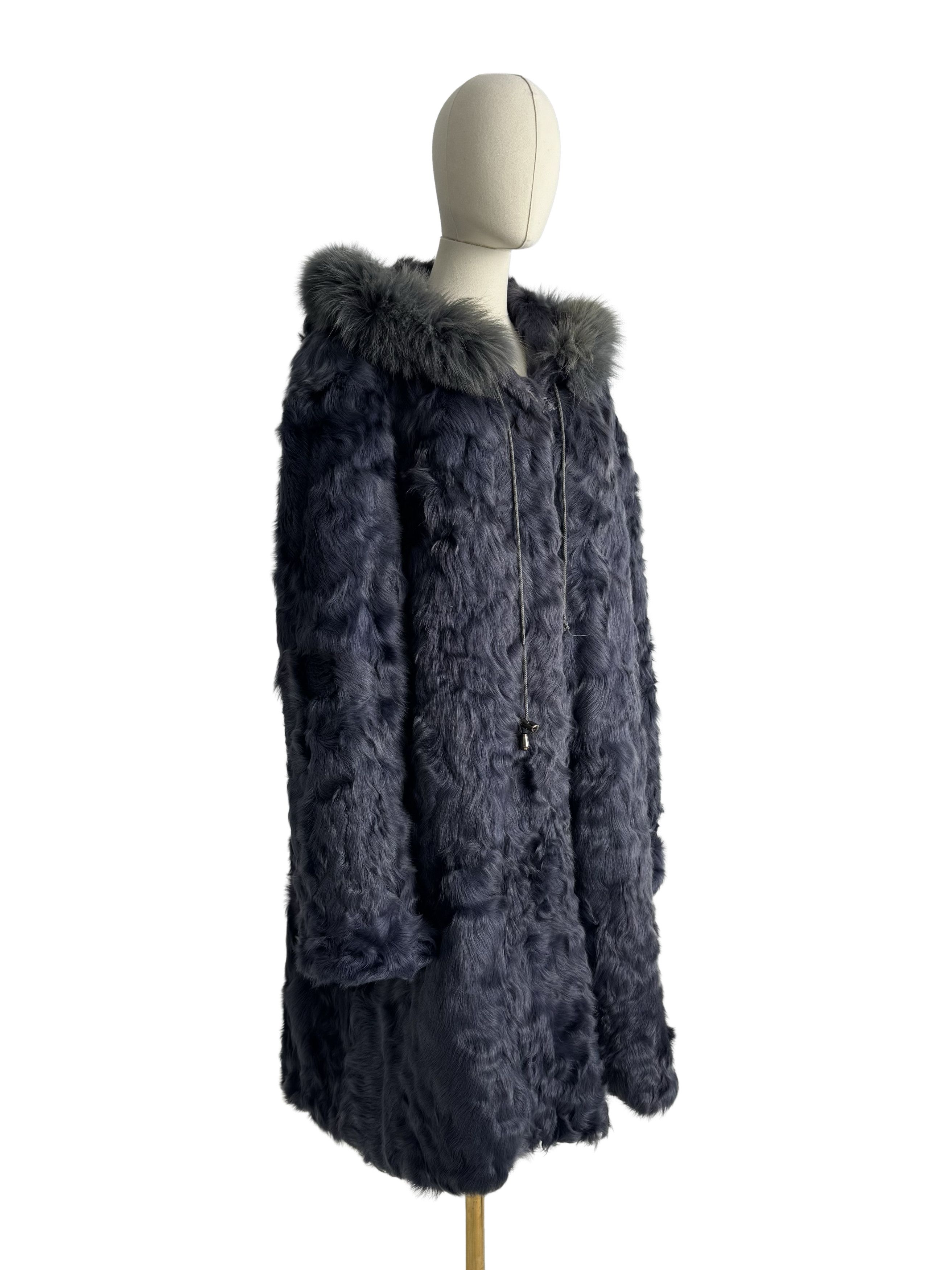 Vintage Vintage Real Fur Hooded Coat Size XL / US 12-14 / IT 48-50 - 1 Thumbnail
