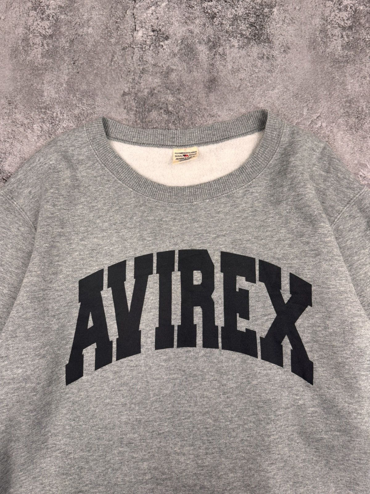 Avirex Avirex Men Sweatshirt Grey With Size XL Size US XL / EU 56 / 4 - 2 Thumbnail