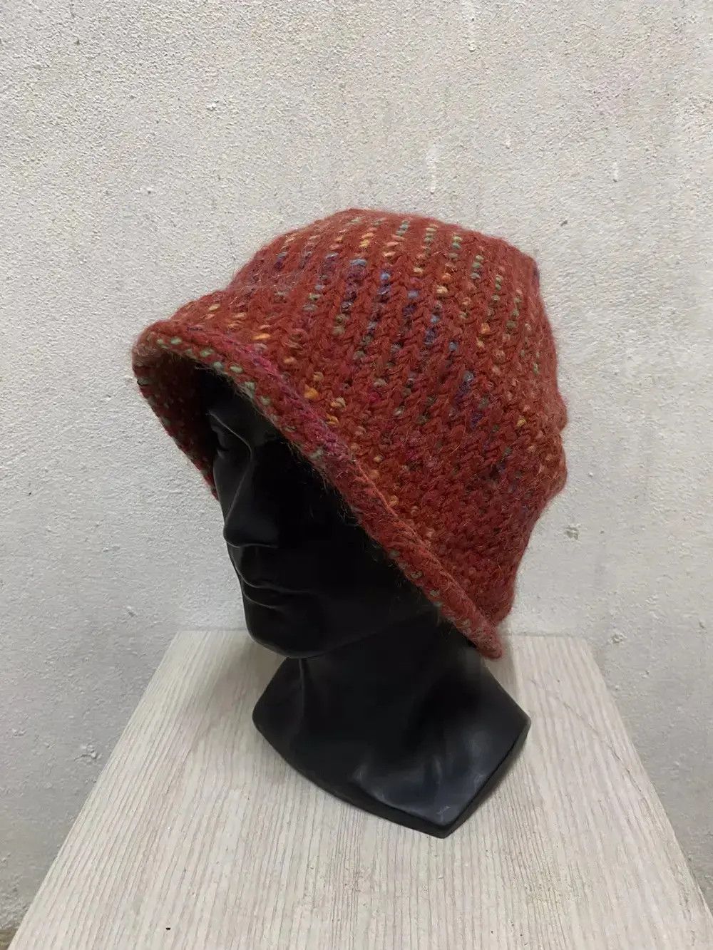 Japanese Brand Japanese Brand Crochet Beanie Hat Size ONE SIZE - 2 Thumbnail