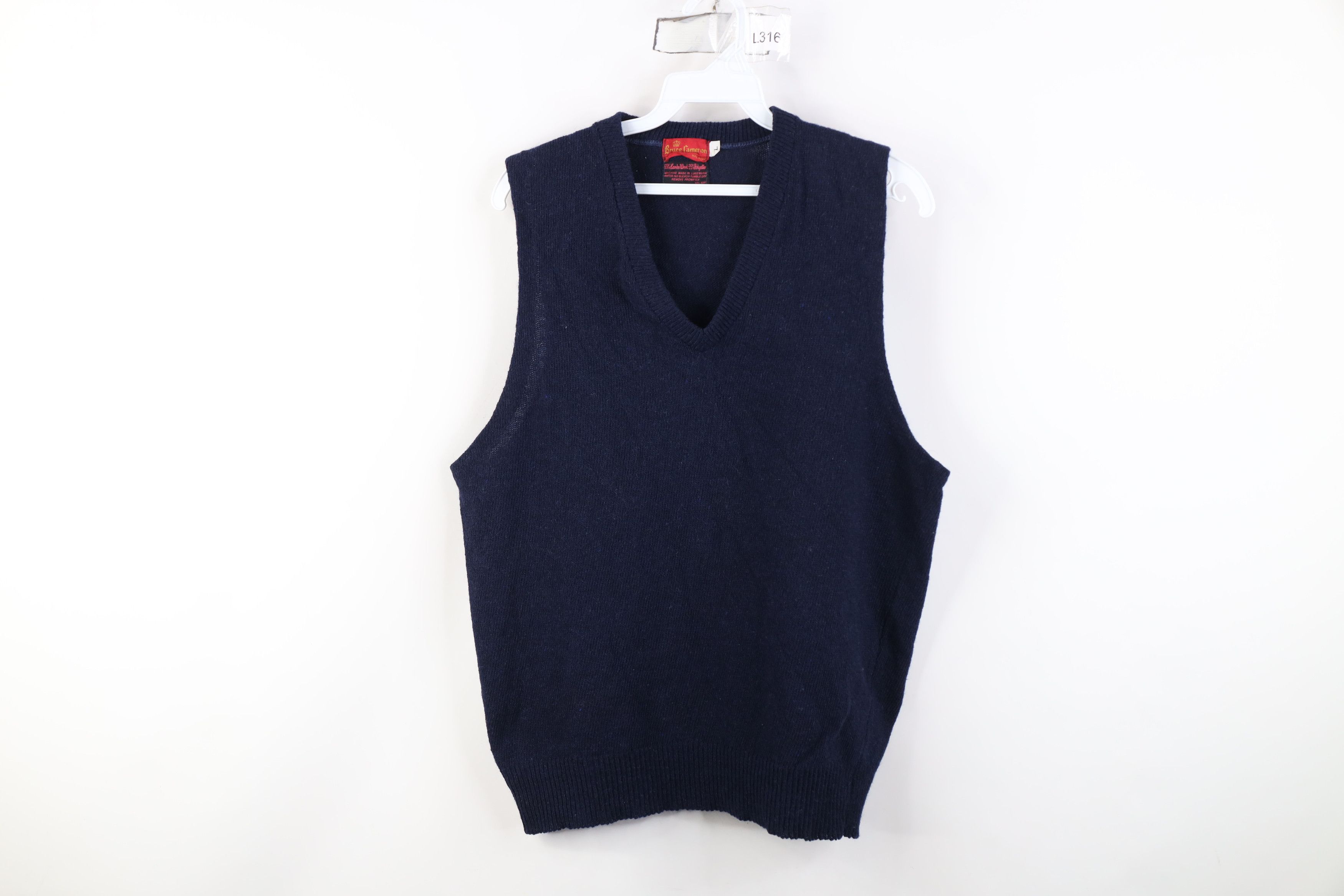 Vintage Vintage 50s Streetwear Lambswool Blend Knit Sweater Vest USA Size L / US 10 / IT 46 - 1 Thumbnail