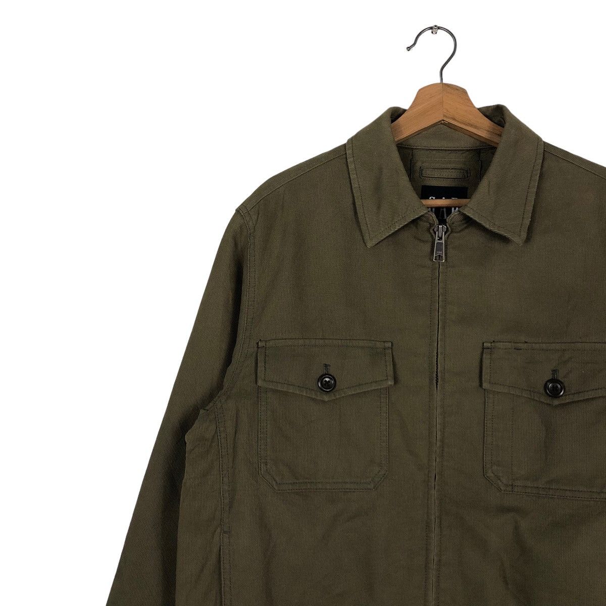 Japanese Brand 📌VINTAGE BIKER JACKET GAP MILITARY DESIGN CARGO POCKET Size US M / EU 48-50 / 2 - 5 Thumbnail
