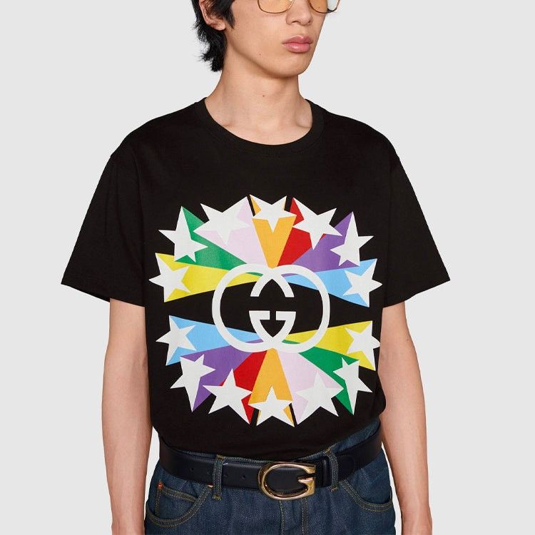 Gucci Gucci Star Burst Interlocking G cotton T-shirt. Size US L / EU 52-54 / 3 - 1 Thumbnail