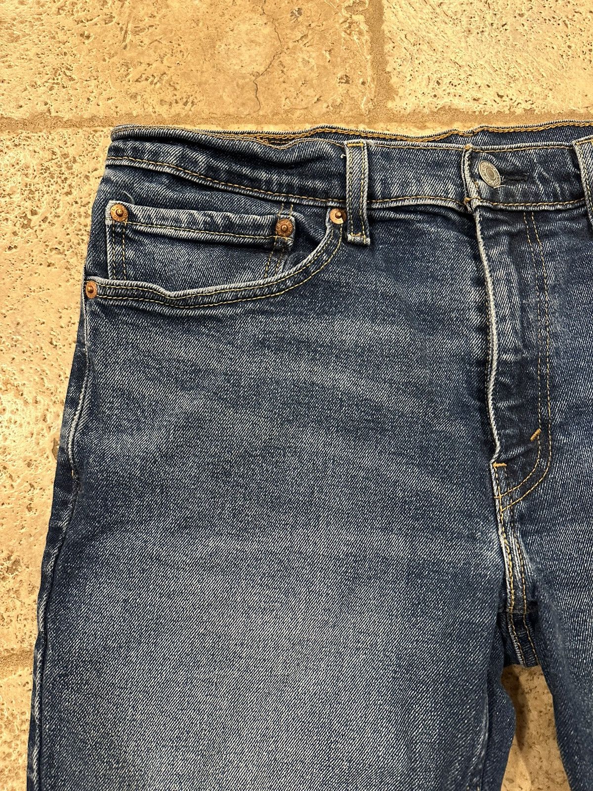 Levi's Levi’s Vintage Clothing Cut Jean Shorts Jorts Blue Denim Size US 32 / EU 48 - 3 Thumbnail