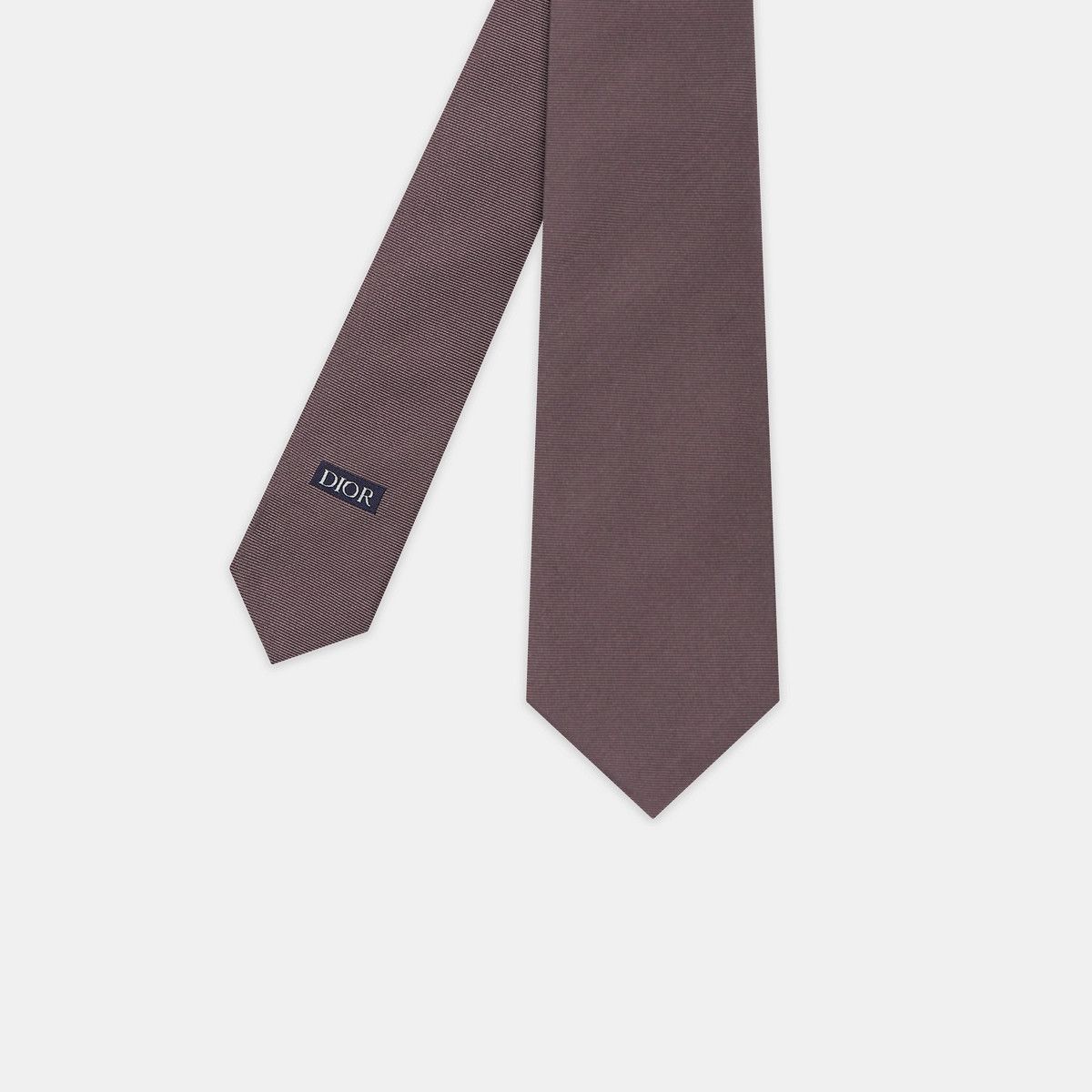 Dior o1bcso1str1124 Size: OS /Couture Tie in Plum Silk Size ONE SIZE - 2 Thumbnail