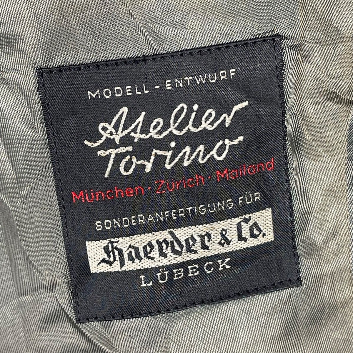 Harris Tweed Vintage 80s Harris Tweed Atelier Torino Blue Grey Plaid Wool Size 52R - 11 Thumbnail