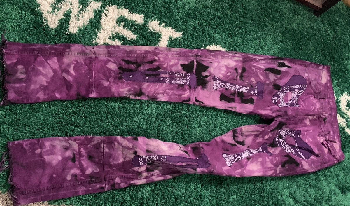Designer CorruptKid Denim Jeans Purple Skeleton Size US 36 / EU 52 - 1 Thumbnail