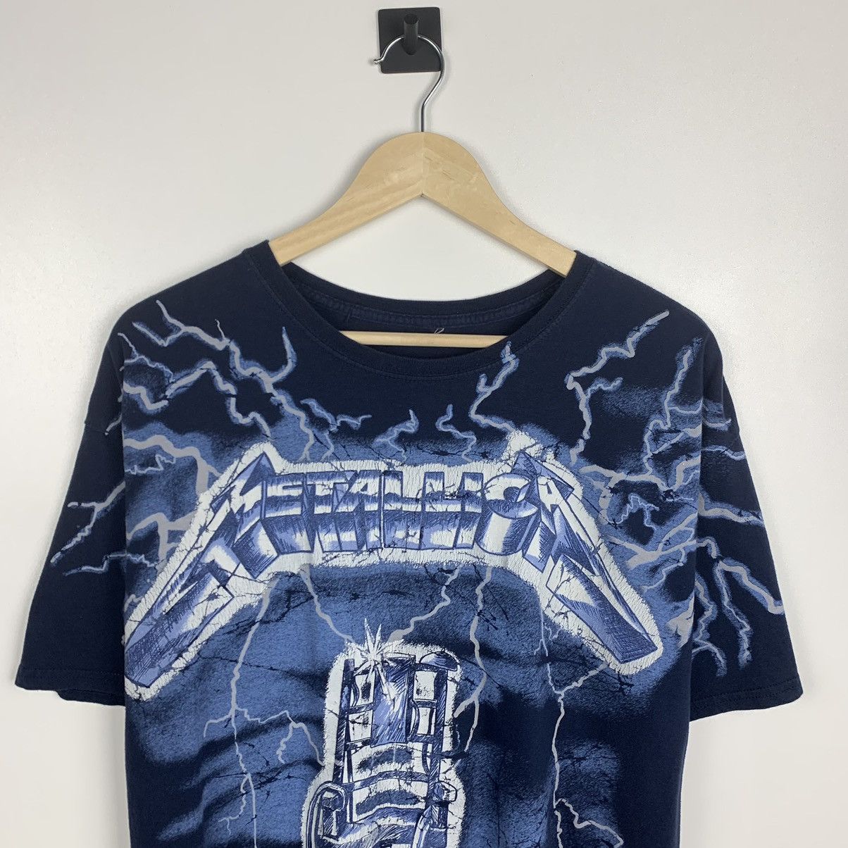 Band Tees Vintage Y2K Metallica AOP Rock Band Tee Ride the Lighting Size US XL / EU 56 / 4 - 2 Thumbnail