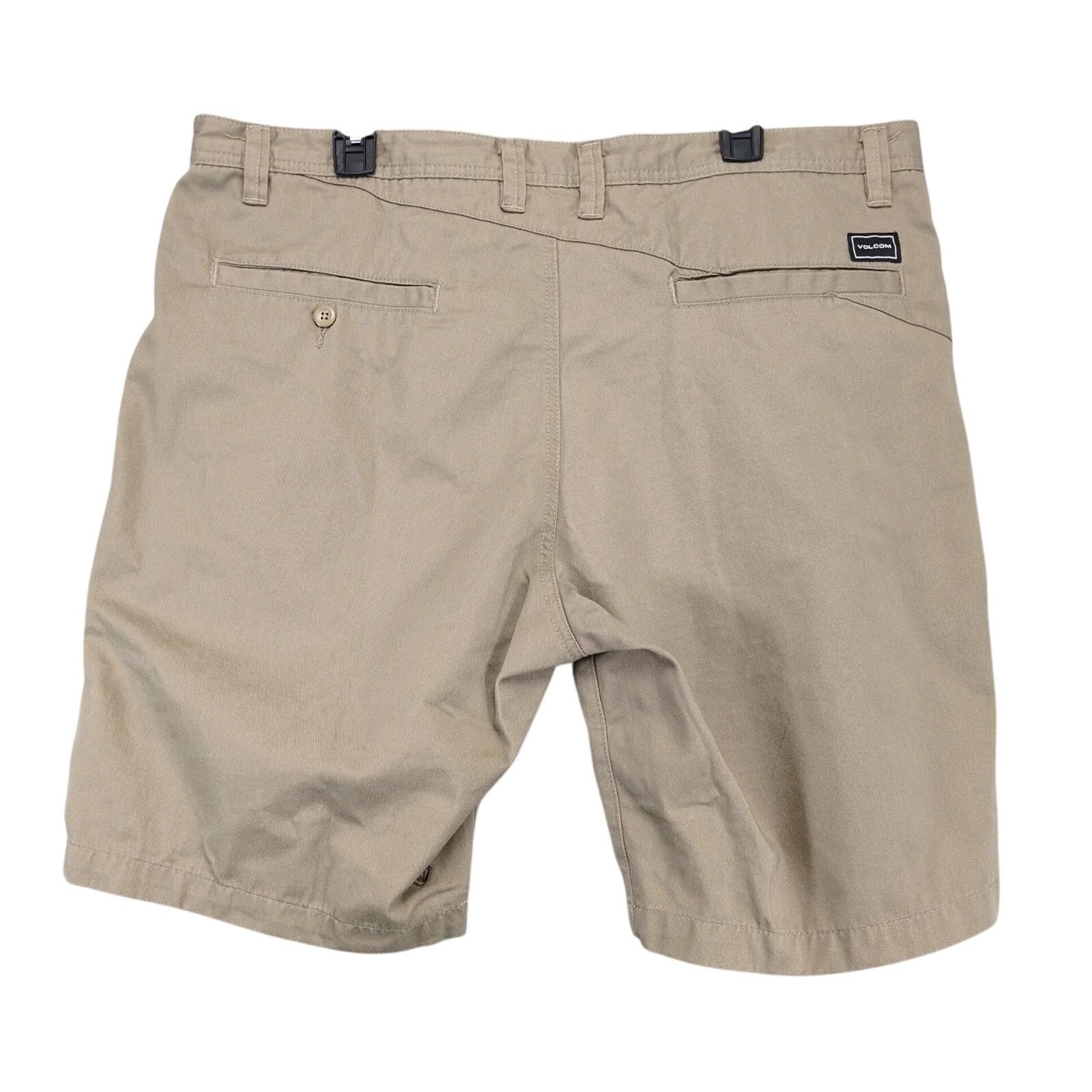 Volcom Volcom True to This Tan Khaki Chino Shorts 38x9.5" Pockets Size US 38 / EU 54 - 2 Thumbnail