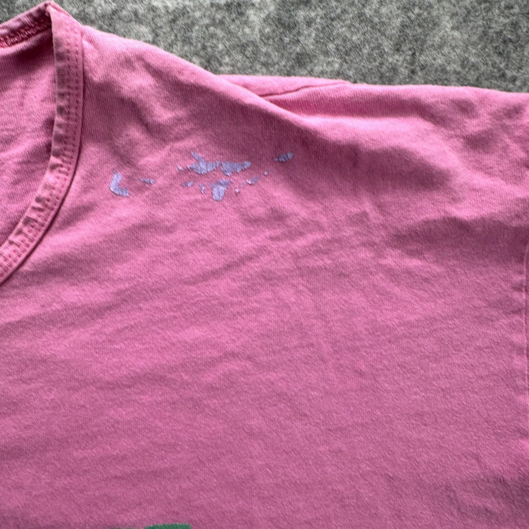 Anvil VINTAGE Hilton Head Island T-Shirt Men One Size Pink Palm Tree Graphic 90s Beach Travel Tee Size US L / EU 52-54 / 3 - 7 Thumbnail