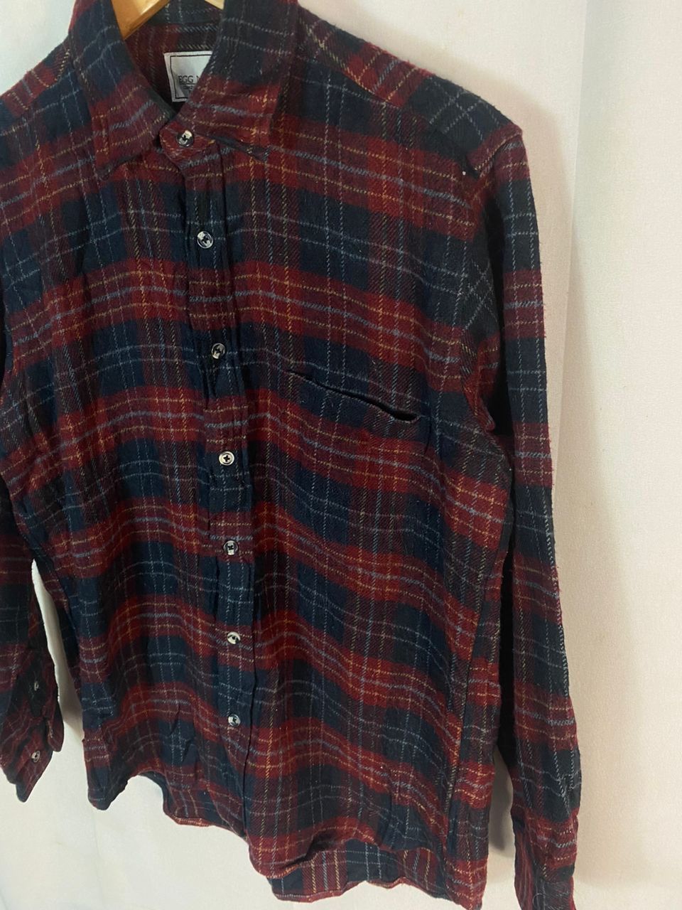 Flannel × Japanese Brand × Vintage Egg nog button up flannel shirt Size US M / EU 48-50 / 2 - 2 Thumbnail