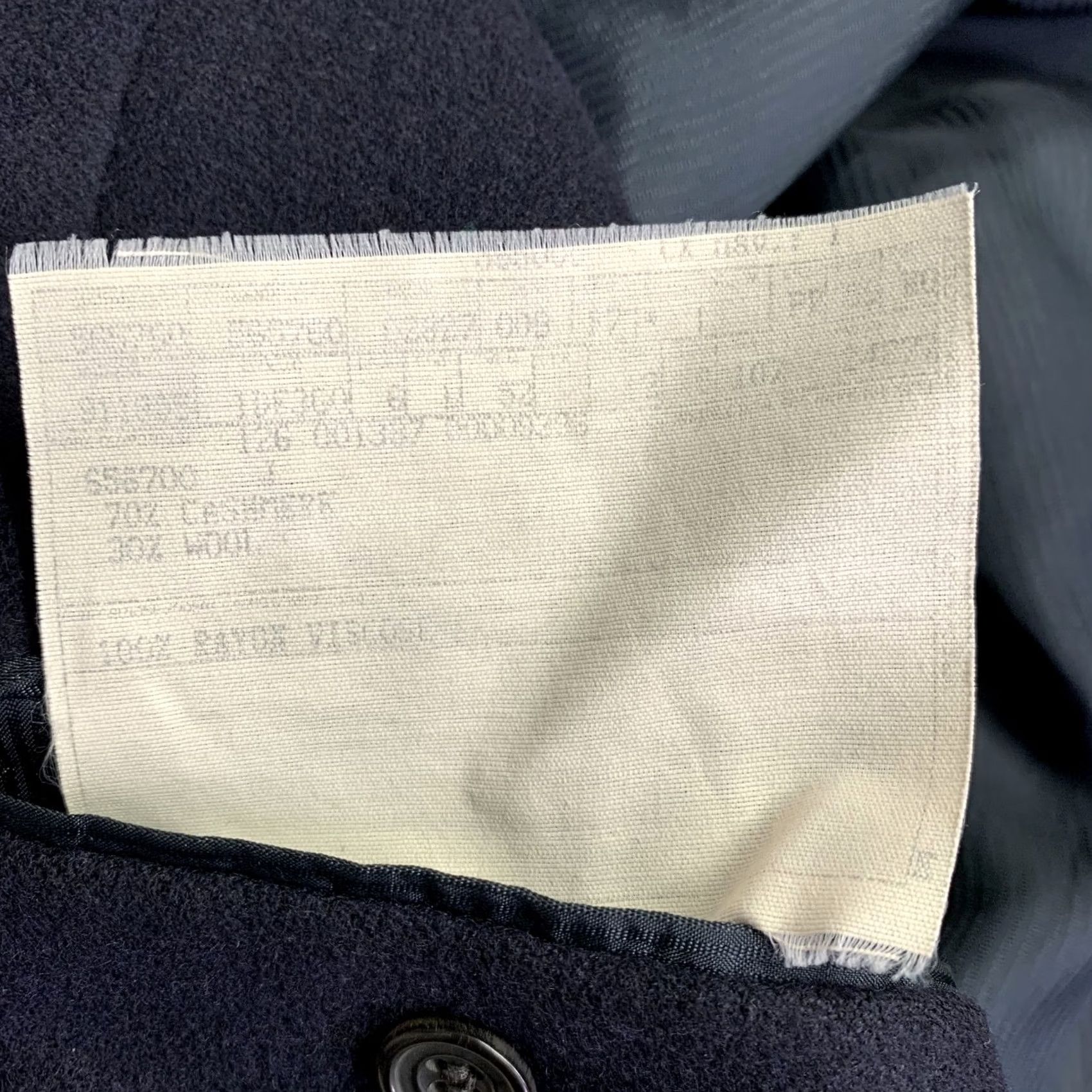 Ermenegildo Zegna ERMENEGILDO ZEGNA Notch Lapel Jacket Navy Cashmere Wool Size 42 Size US XS / EU 42 / 0 - 8 Thumbnail