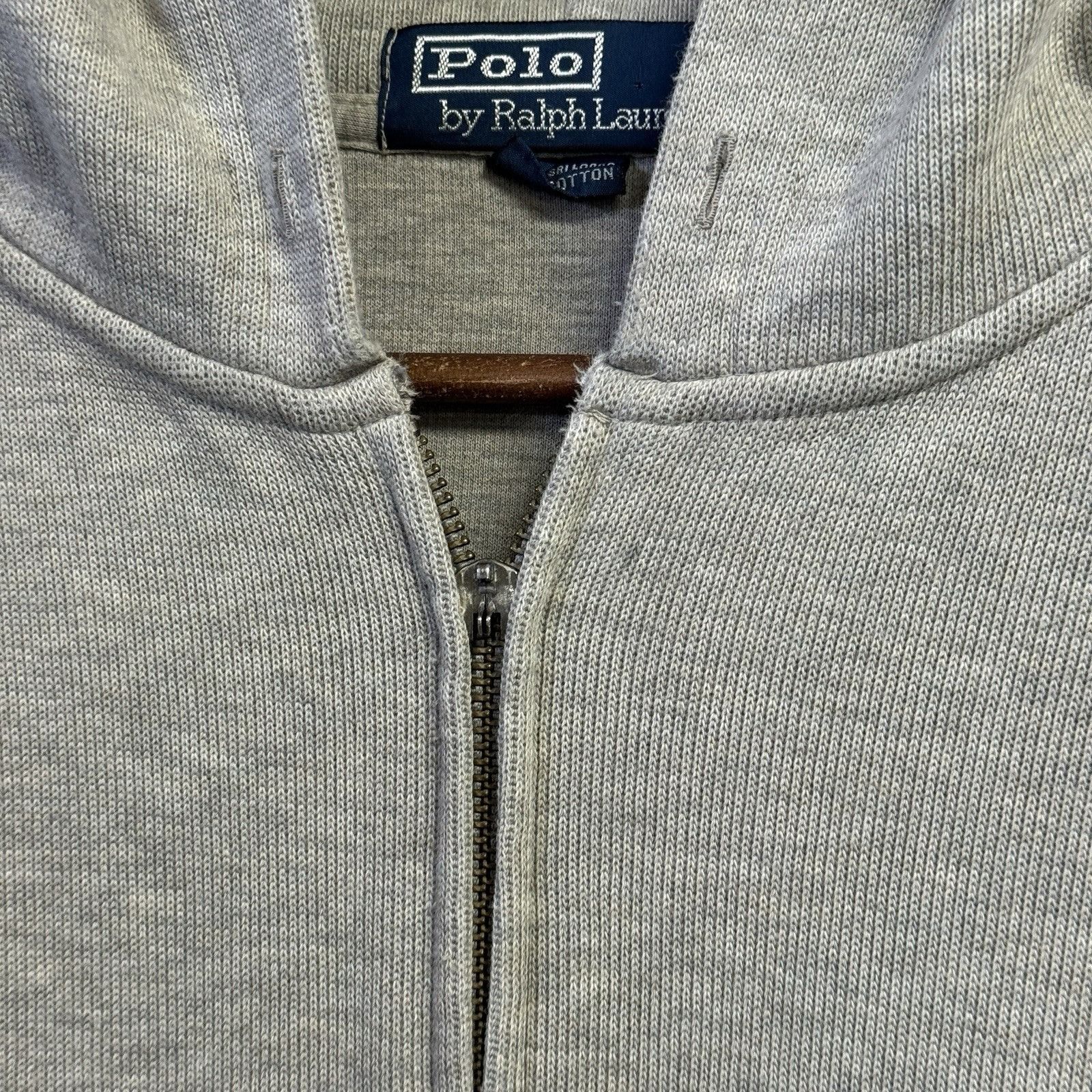 Polo Ralph Lauren Vintage Polo Ralph Lauren Hoodie Sweatshirt Mens XL 26x Gray Size US XL / EU 56 / 4 - 4 Thumbnail