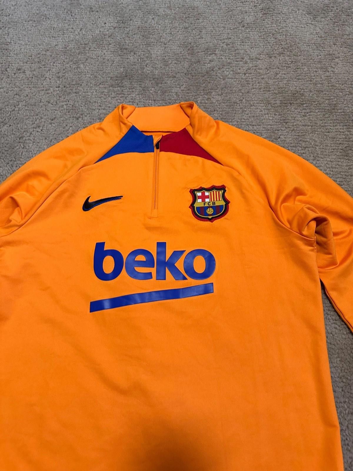 Nike Nike Barcelona 2022/23 1/4 Zip Training Top Sz M Size US M / EU 48-50 / 2 - 4 Thumbnail