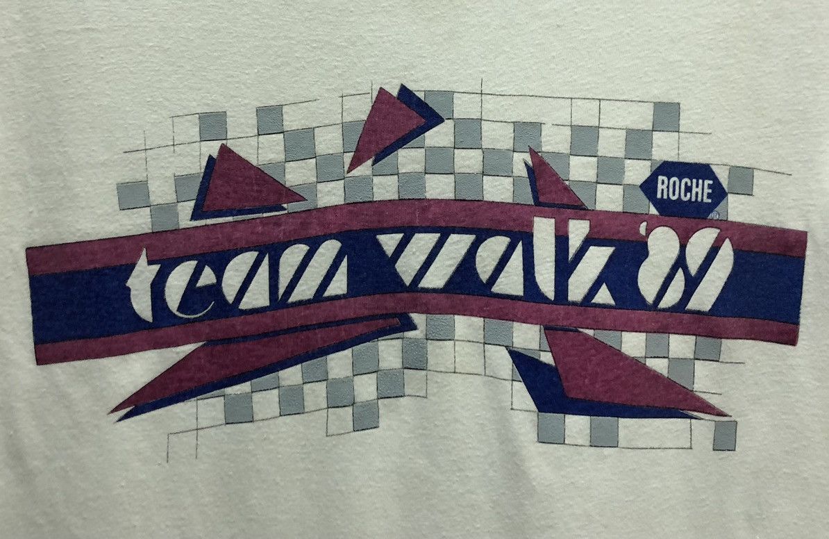 Hanes Vintage Hanes Team Walk '89 Made In Usa T-Shirt Size US L / EU 52-54 / 3 - 3 Thumbnail