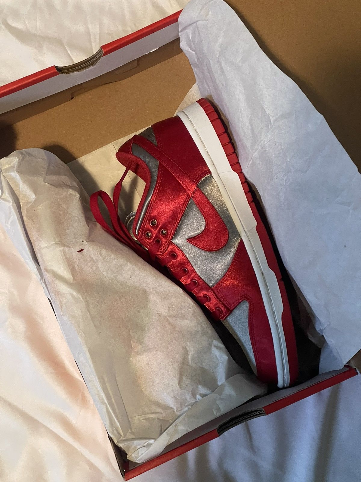 Nike Nike | womens dunk low satin | spring 2023 Size US 7.5 / IT 37.5 - 1 Thumbnail