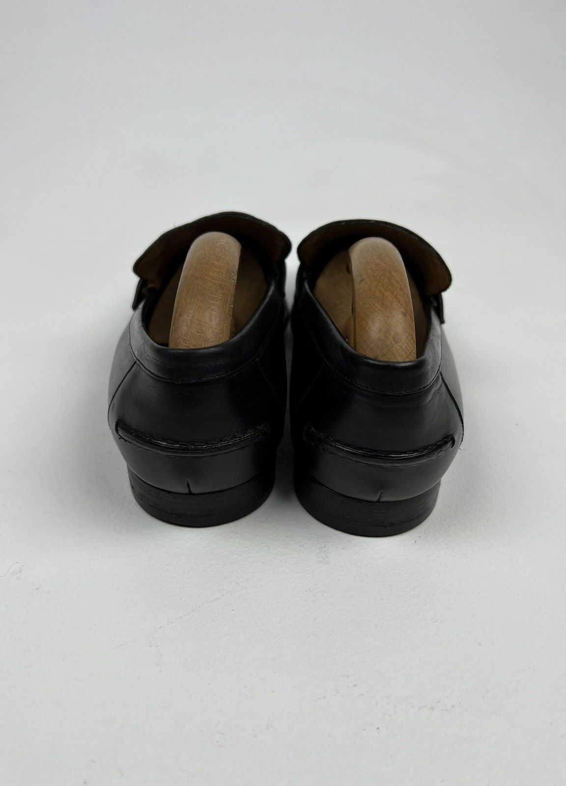 Gucci GUCCI Loafers Leather GG Monogram Canvas Embossed Logo Black Size US 7.5 / EU 40-41 - 8 Thumbnail