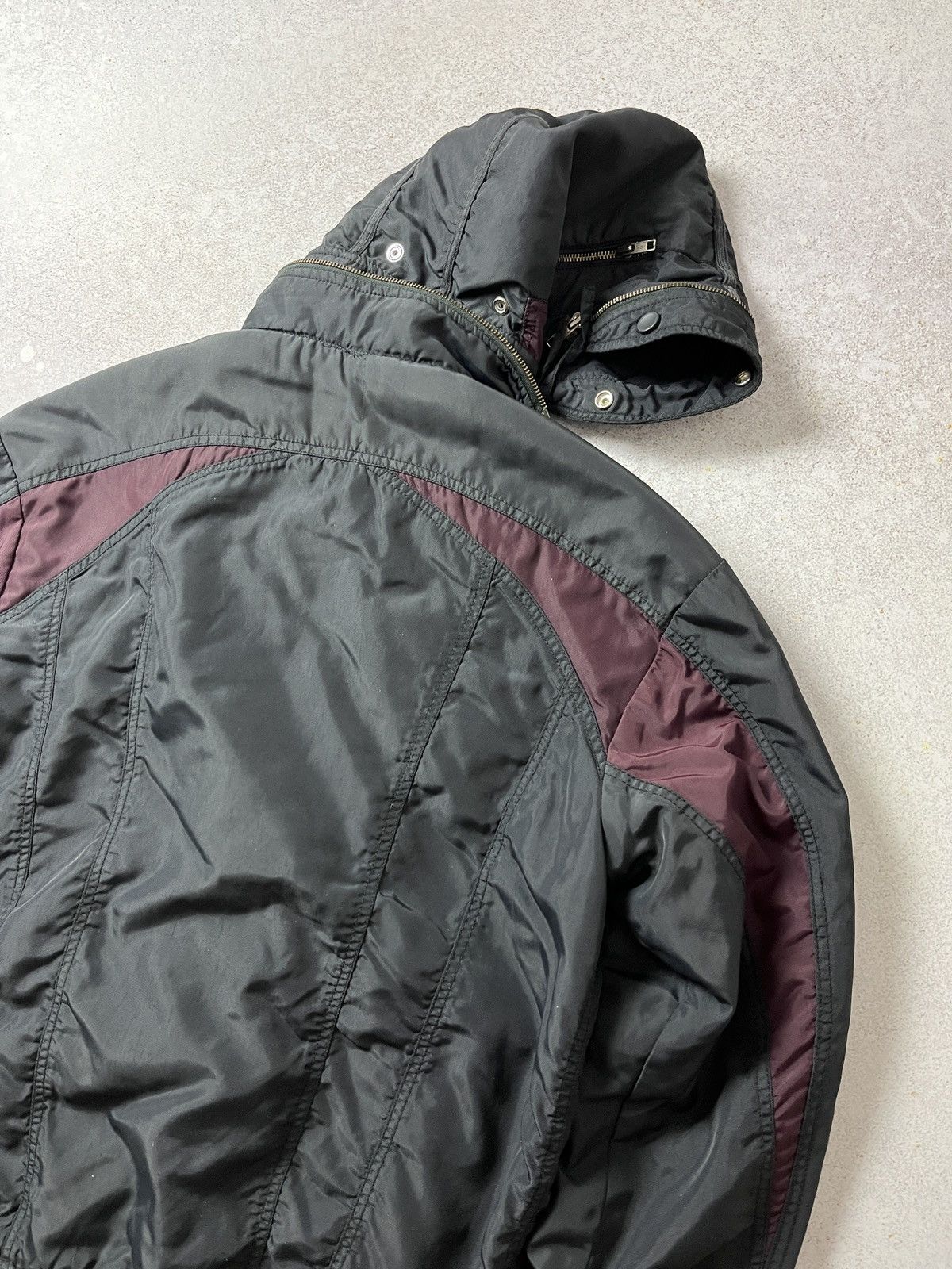 Diesel Vintage Diesel Moto Zipper Jacket With Hood Size US XL / EU 56 / 4 - 5 Thumbnail