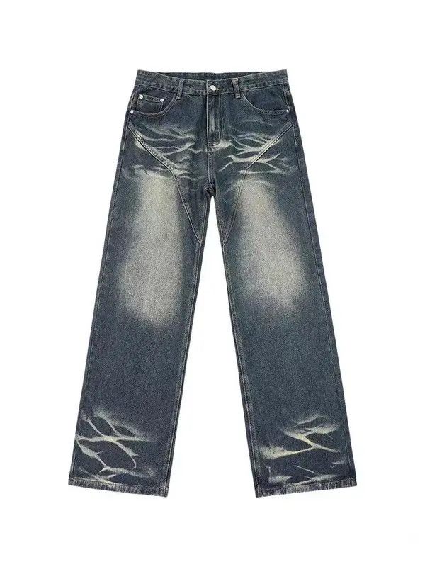 VIBE Retro distressed washed deconstructed micro-flare jeans Size US 32 / EU 48 - 3 Thumbnail