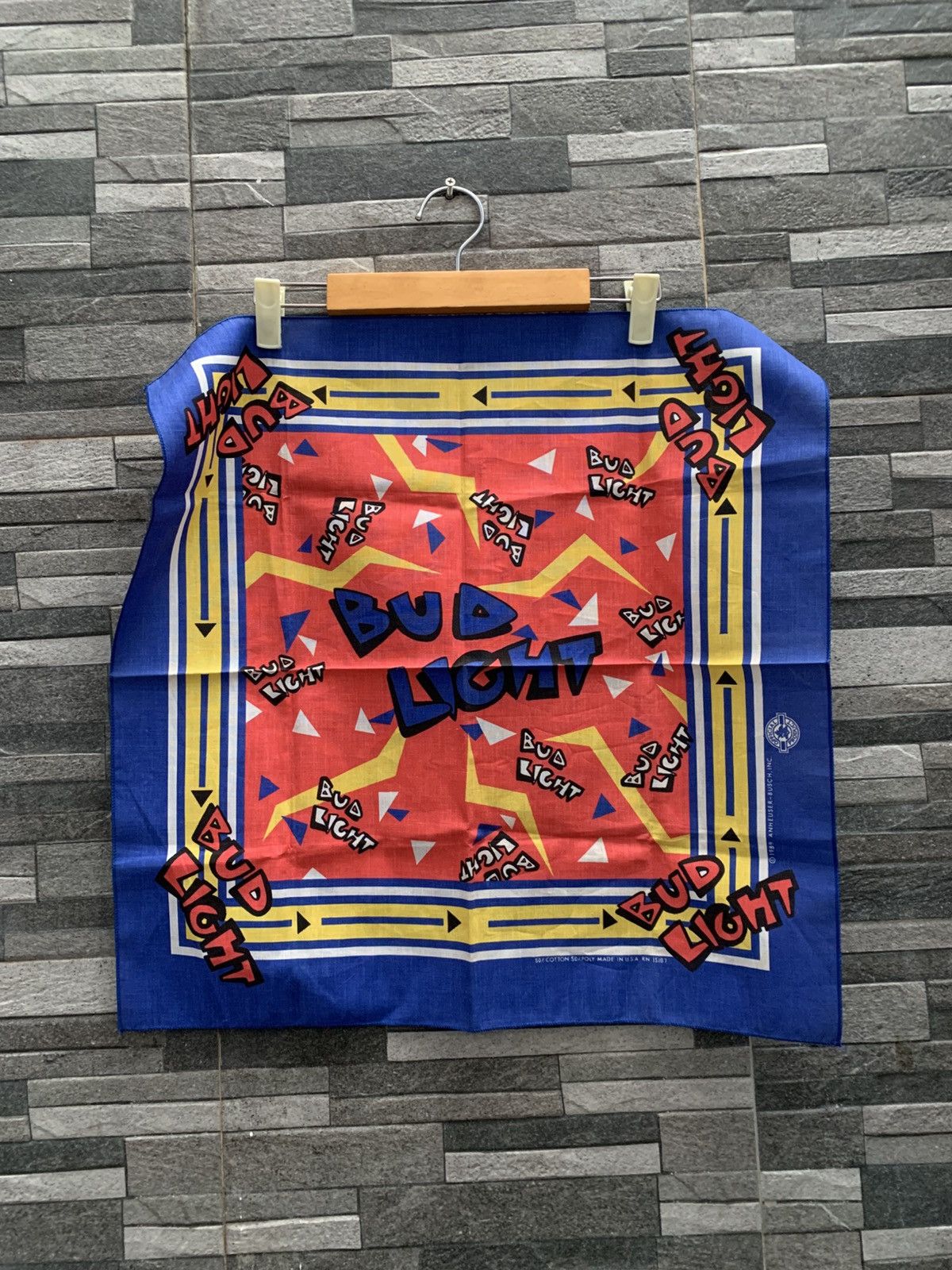 Other Vintage 1989 Bud Light Bandana Size ONE SIZE - 1 Thumbnail