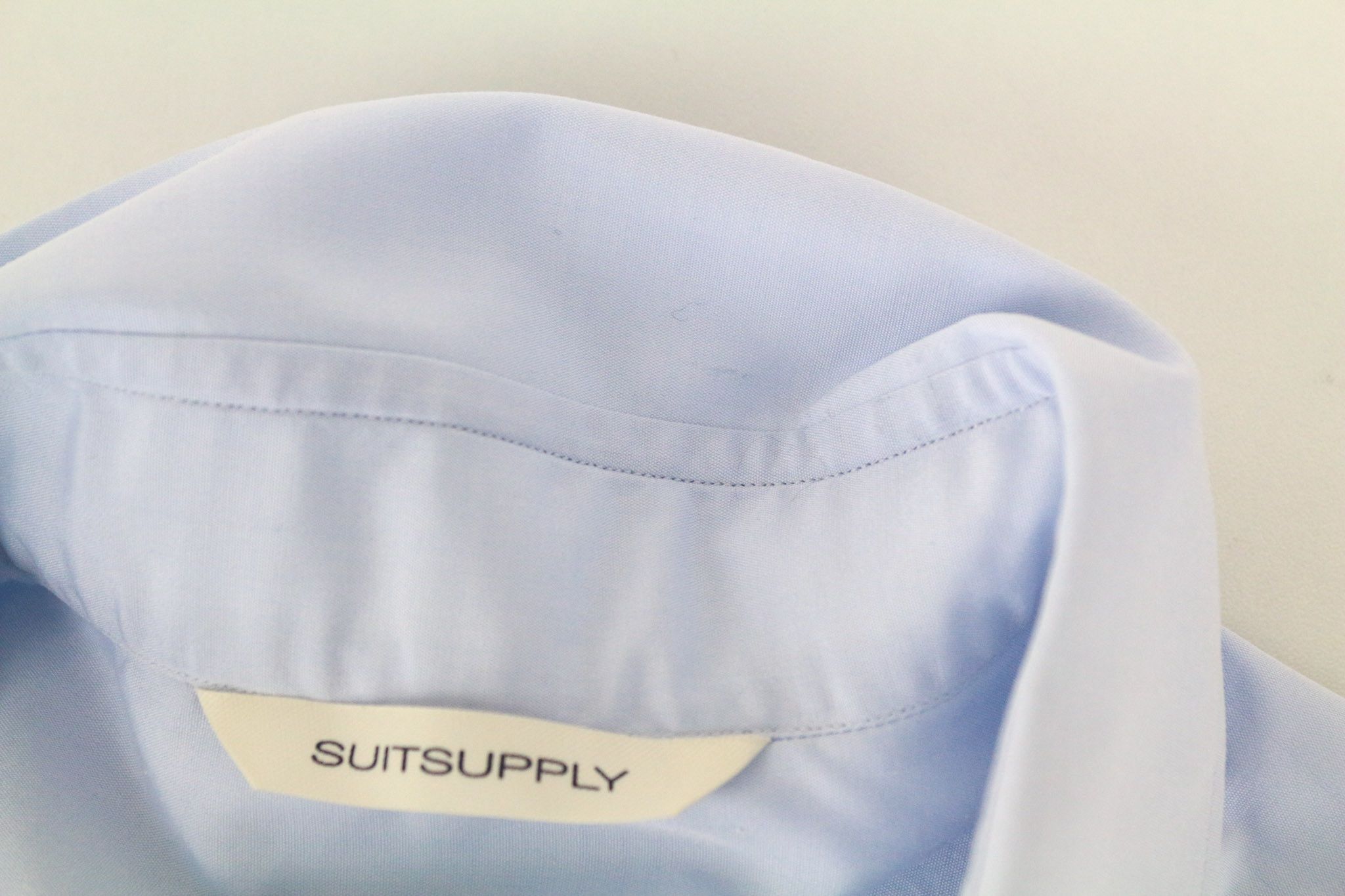 Suitsupply ~S Slim Blue Cotton Spread Collar Formal 72840 Size US S / EU 44-46 / 1 - 10 Thumbnail