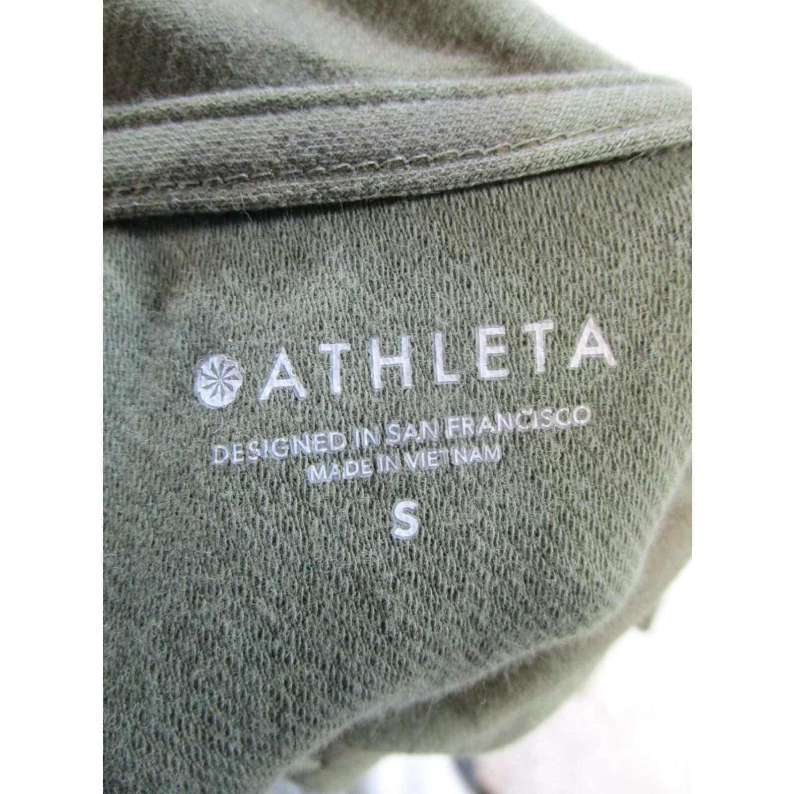 Athleta VINTAGE Athleta Hoodie Women's Small Green Camouflage Activewear Pullover Yoga Cotton Size S / US 4 / IT 40 - 3 Thumbnail