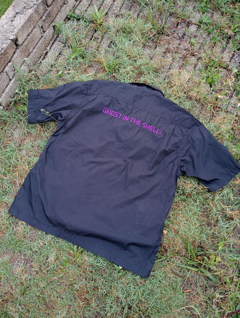 Japanese Brand Gu X Sac_2045 Ghost In The Shell Oversized Shirt Size US M / EU 48-50 / 2 - 2 Thumbnail