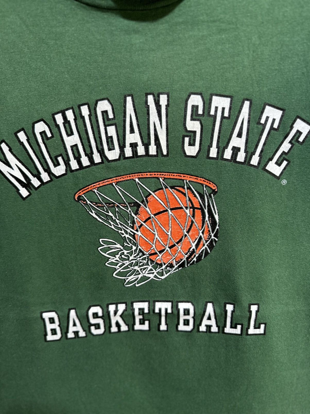 Champion × NBA × Vintage Vintage Champion X Michigan State Nba Faded Tee Size US M / EU 48-50 / 2 - 2 Thumbnail