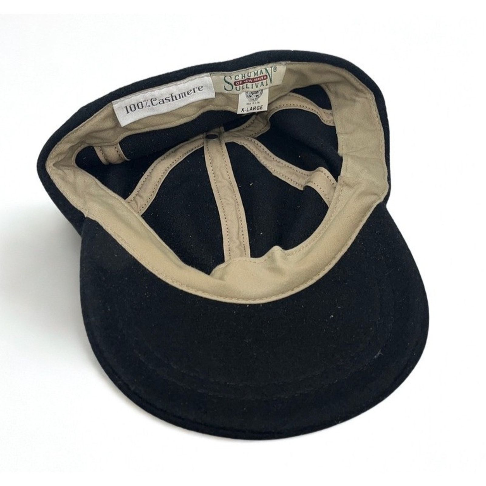 Other Schuman Sullivan Cashmere Hat Black XL USA Made Baseball Cap Size ONE SIZE - 8 Thumbnail