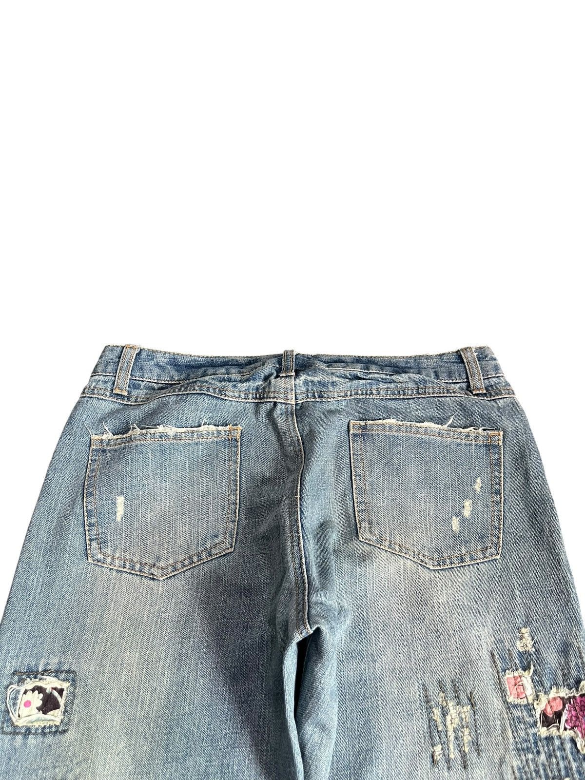 Kapital Vintage Japanese Brand Mud Wash Boro Sashiko Jeans Size 31" - 4 Thumbnail