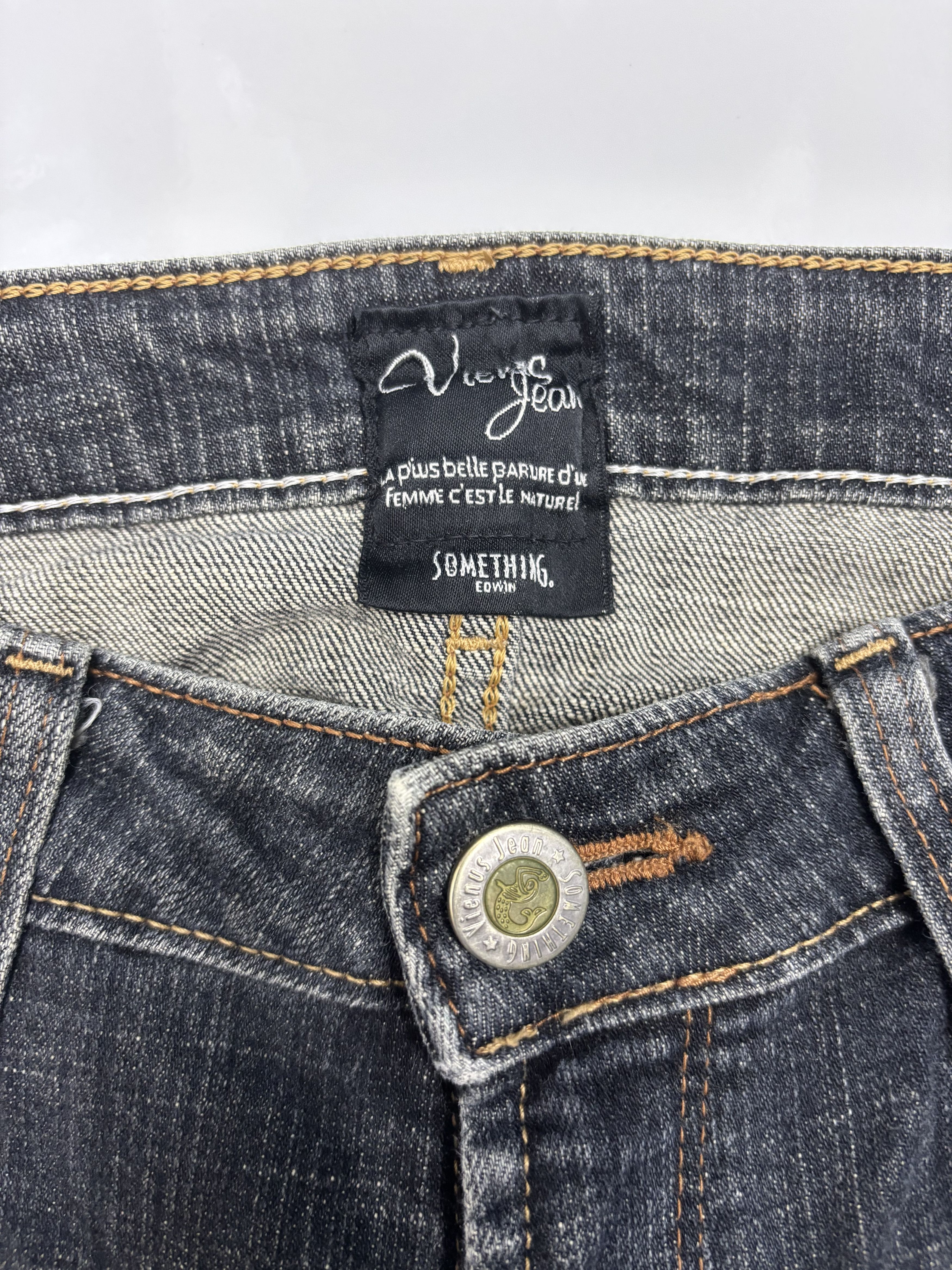 Edwin 💥 VIENUS JEANS EDWIN FLARED BOOTCUT DISTRESS DENIM JEANS Size 26" / US 2 / IT 38 - 9 Thumbnail