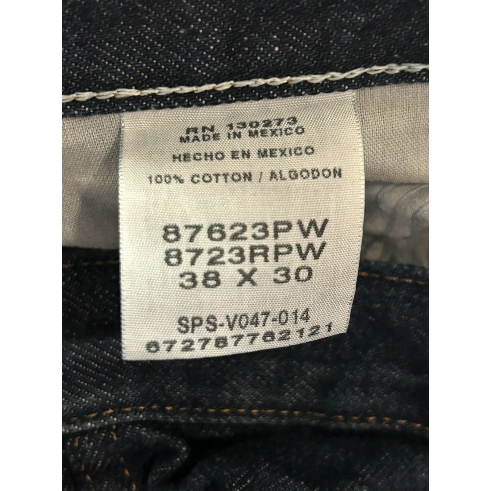 Vintage Rustler Jeans Mens Regular Fit Straight Leg 38x30 Blue Cotton Denim 5-Pocket Belt Loops Durable Xtra Rugged Straight Denim Jeans Mens Size US 38 / EU 54 - 5 Thumbnail
