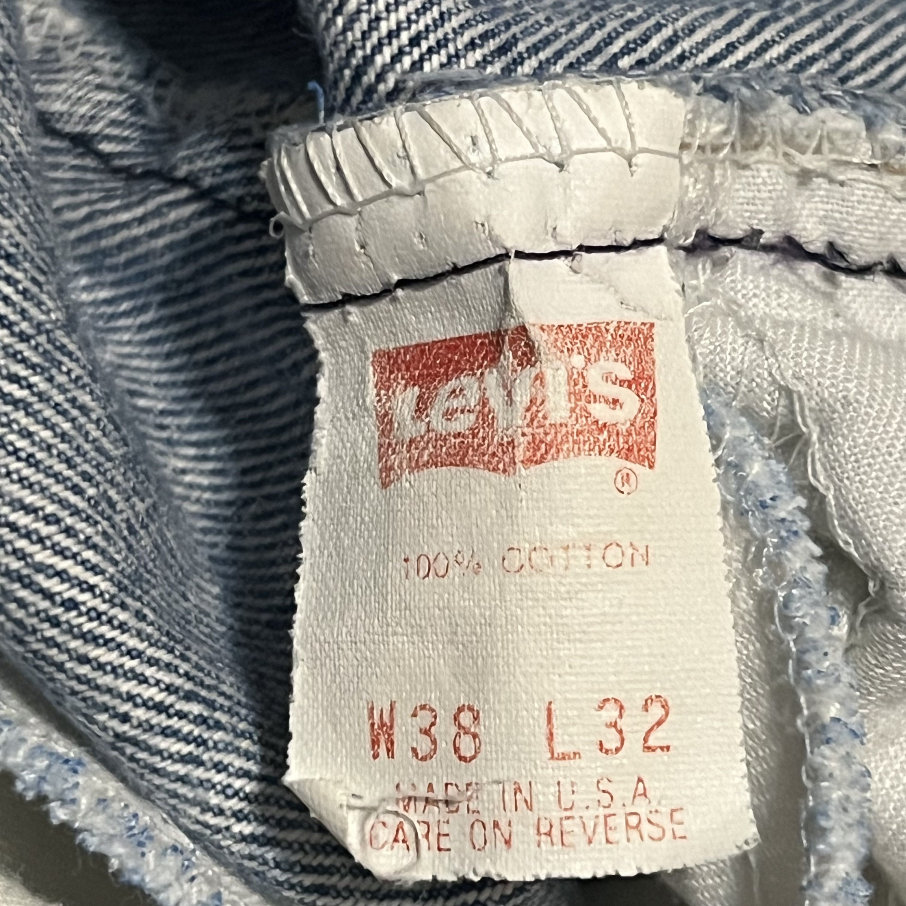 Levi's × Vintage Vintage Levi's 505 Orange Tab Jeans Straight Leg 35x31 90s Size US 35 - 9 Thumbnail