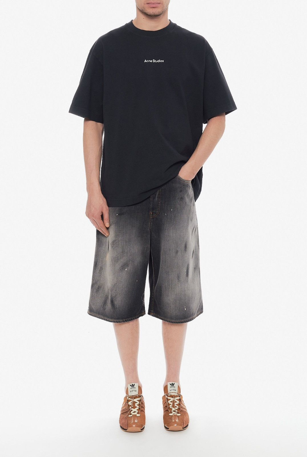 Acne Studios Last Size Acne Studios Distressed Denim Black Shorts Size US 32 / EU 48 - 4 Thumbnail