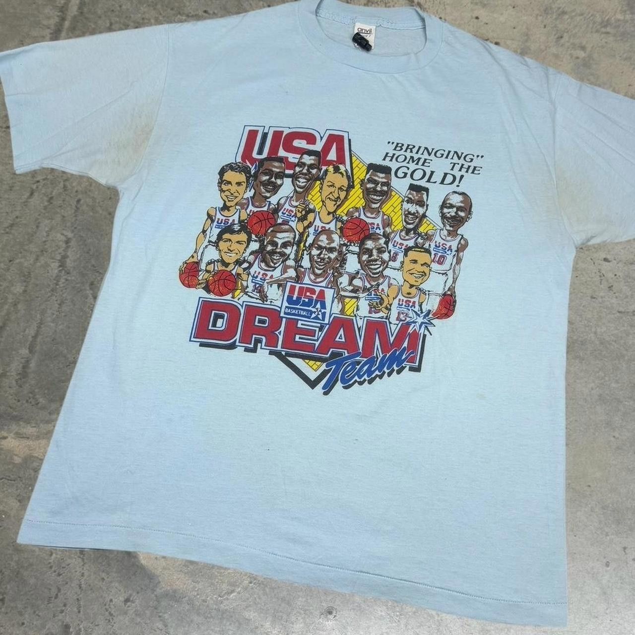 Anvil × Vintage Vintage 1988 Olympics USA Dream Team T-Shirt Size US XL / EU 56 / 4 - 2 Thumbnail
