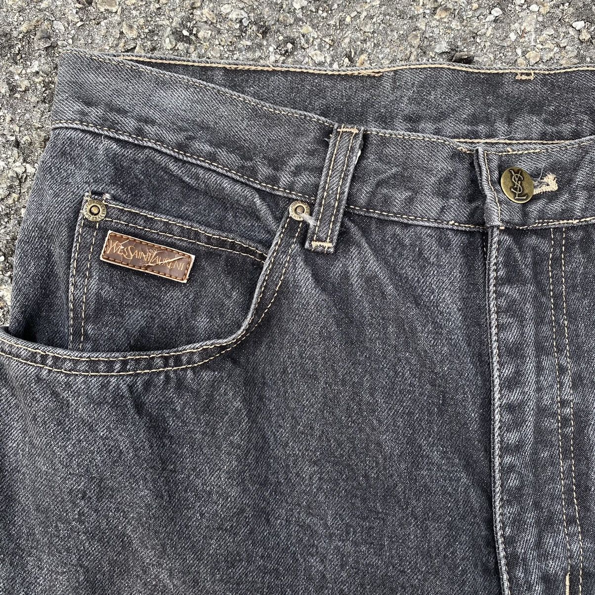 Yves Saint Laurent Yves Saint Laurent Pour Homme YSL Dark Grey Denim Pants Size US 32 / EU 48 - 7 Thumbnail