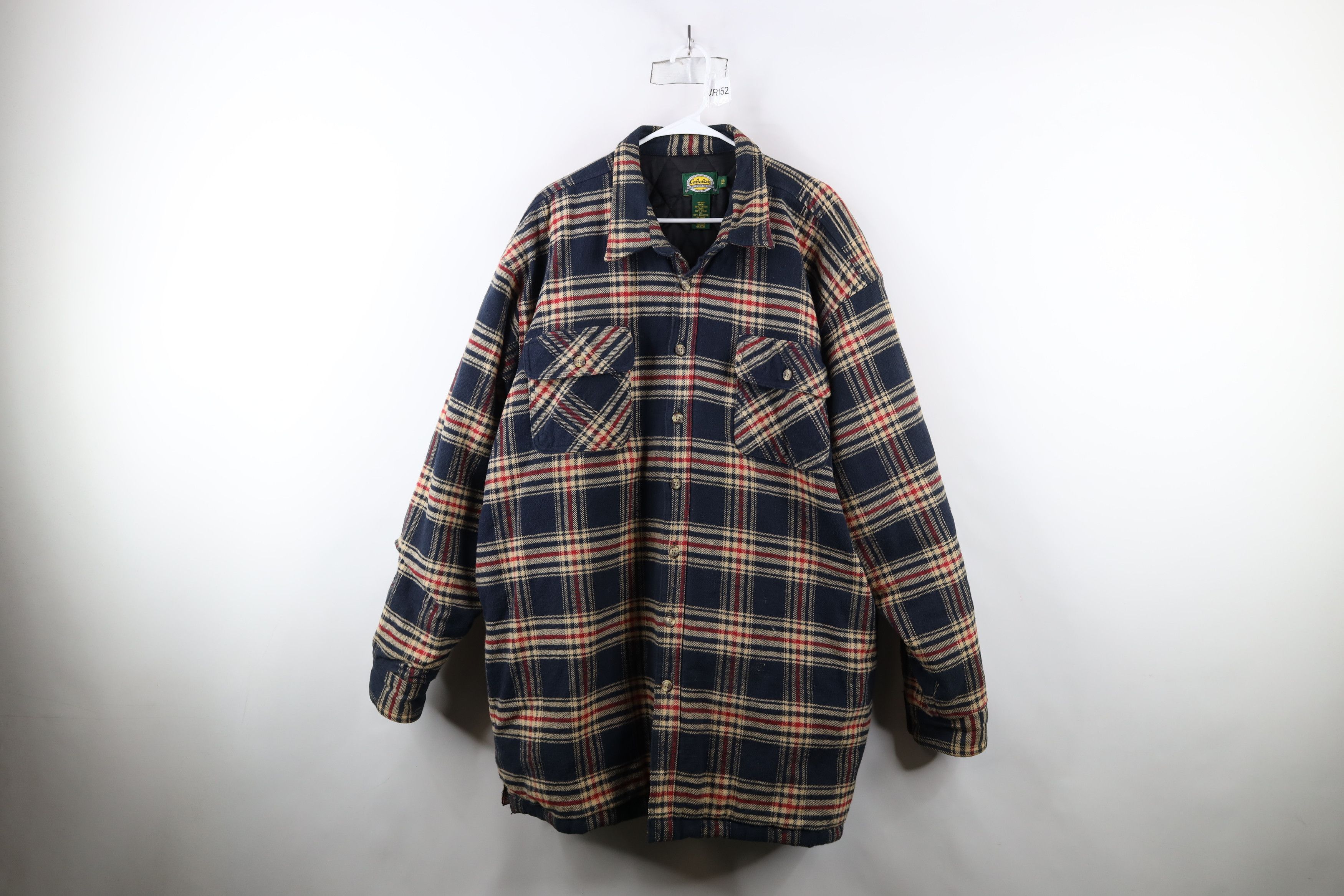 Cabelas × Vintage Vintage 90s Cabelas Flannel Button Shirt Jacket Jac Shirt Size US XXL / EU 58 / 5 - 1 Thumbnail