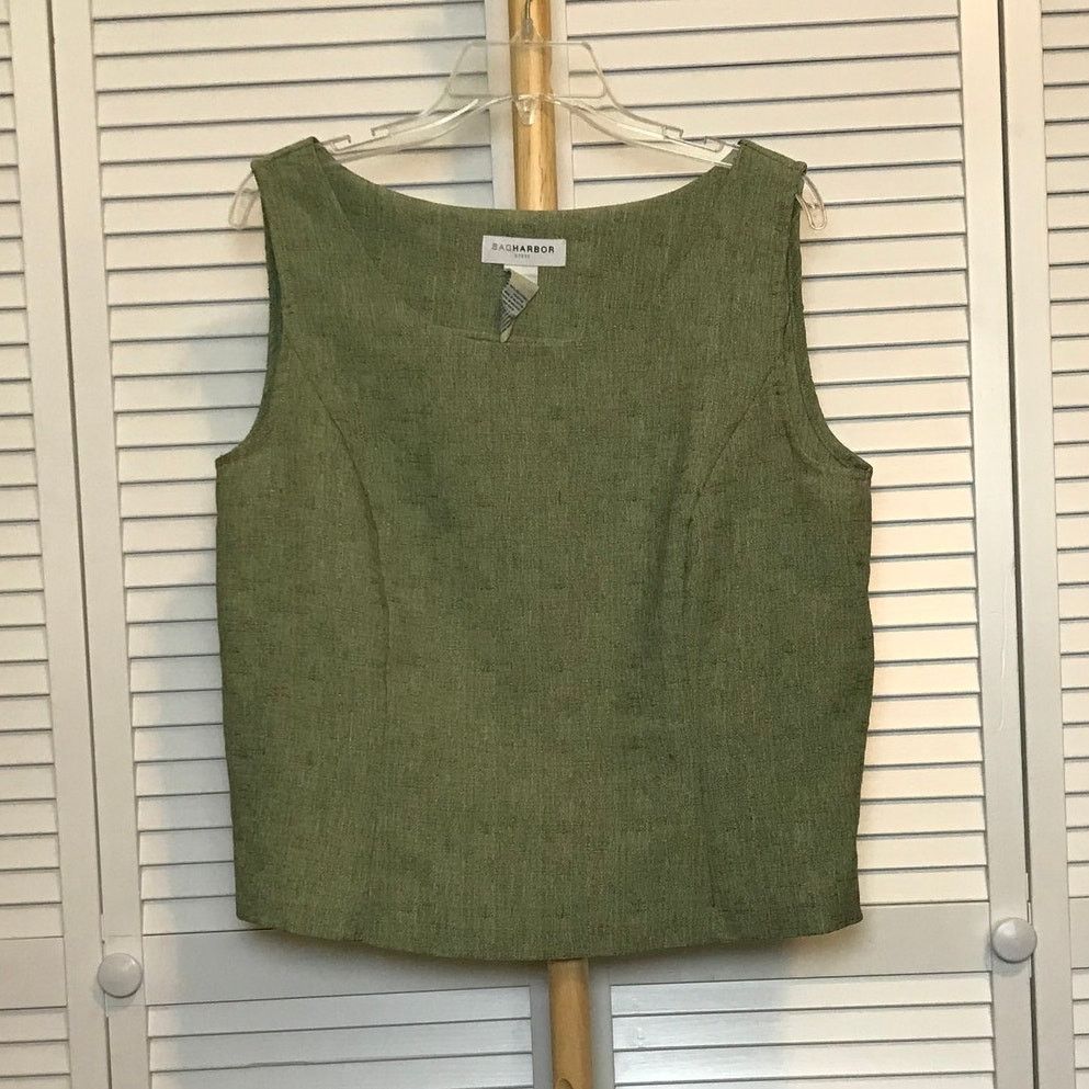 Other Sag Harbor Classic Scoop Neck Sleeveless Pleated Blouse 16 Size XXL / US 16-18 / IT 52-54 - 1 Thumbnail