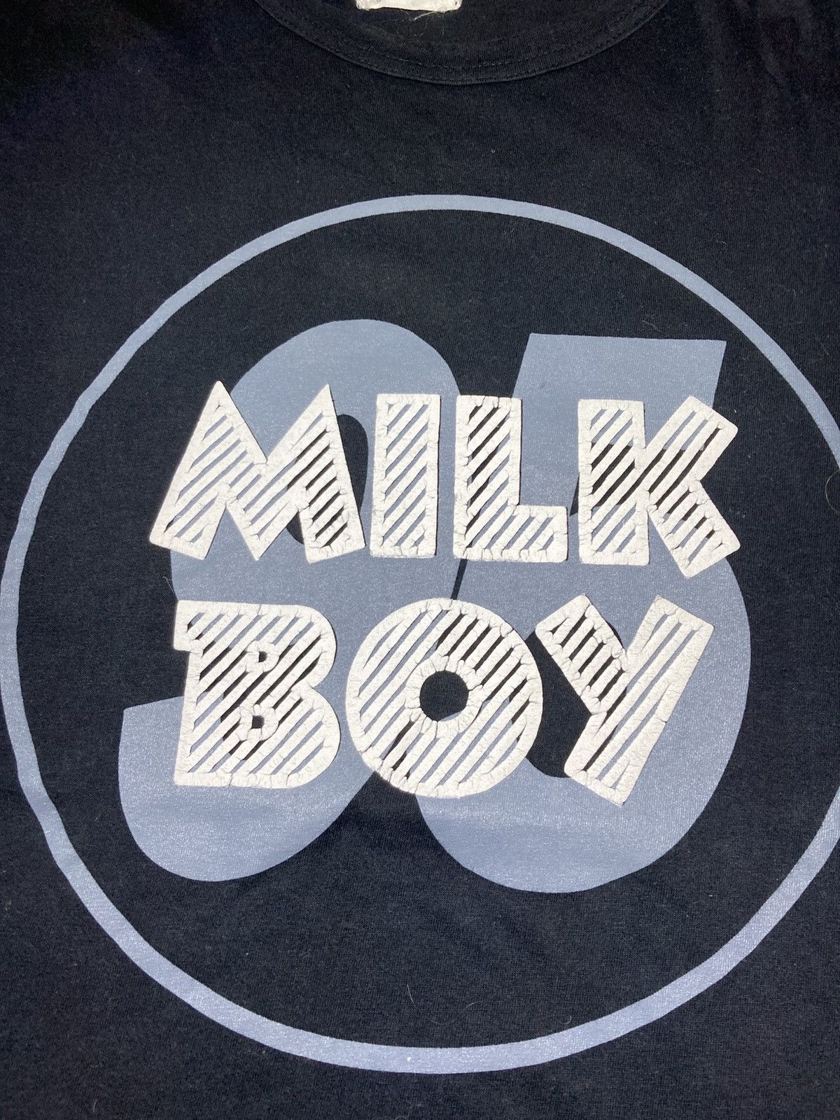 Japanese Brand 1995 Milkboy Circle Logo 90s Emblem Puff Print Punk Rock Art Size US M / EU 48-50 / 2 - 4 Thumbnail